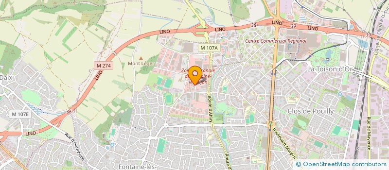 localisation de l'entreprise PESSOA BARAUT ESTEVES  FONTAINE-LES-DIJON