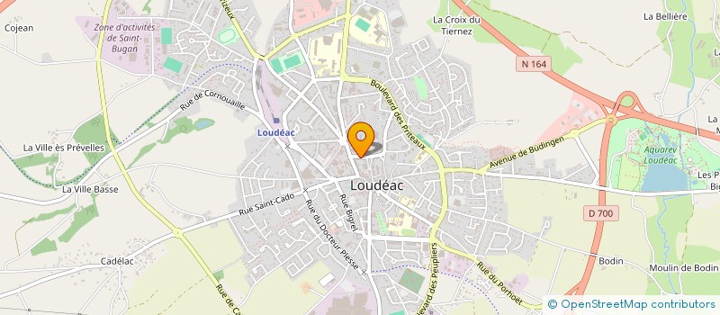 localisation de l'entreprise PESTAK' à LOUDEAC