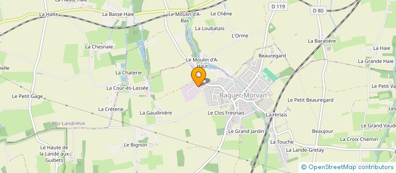localisation de l'entreprise PESTEL  BAGUER-MORVAN