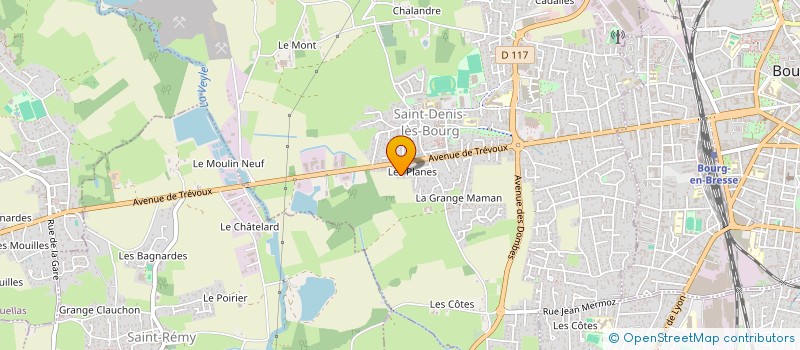 localisation de l'entreprise PESTEL à SAINT-DENIS-LES-BOURG
