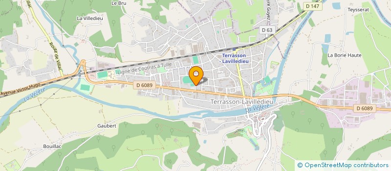 localisation de l'entreprise PESTRIMAUX/BEDJGUELAL  TERRASSON-LAVILLEDIEU