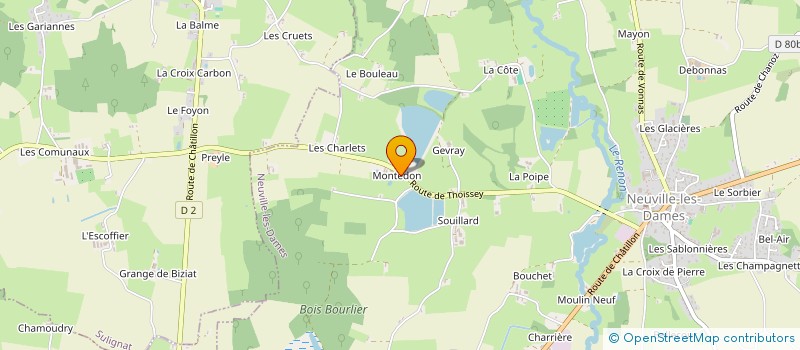 localisation de l'entreprise PET 4 STORE  CHATILLON-SUR-CHALARONNE