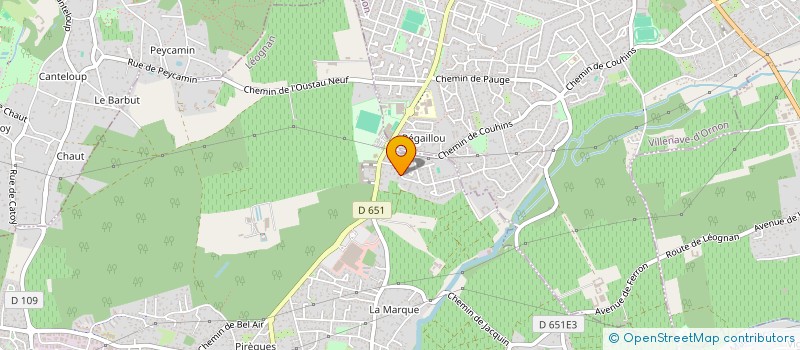 localisation de l'entreprise PET  LEOGNAN