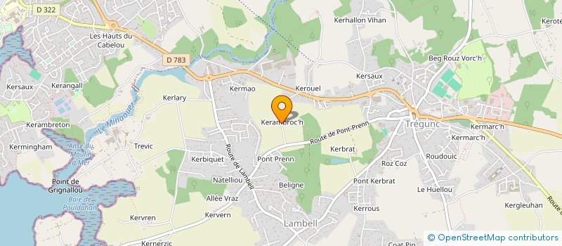 localisation de l'entreprise PET'S2C à TREGUNC