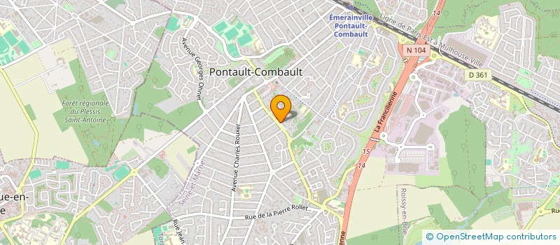 localisation de l'entreprise PETABE ASSO à PONTAULT-COMBAULT