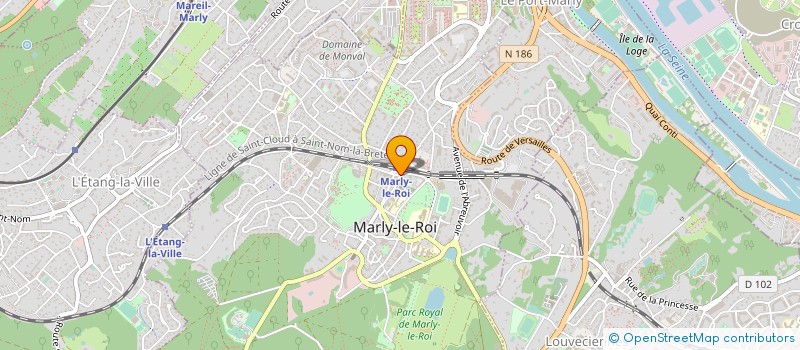 localisation de l'entreprise PETALES à MARLY-LE-ROI