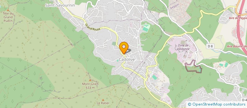 localisation de l'entreprise PETALES CADOLIVE  CADOLIVE