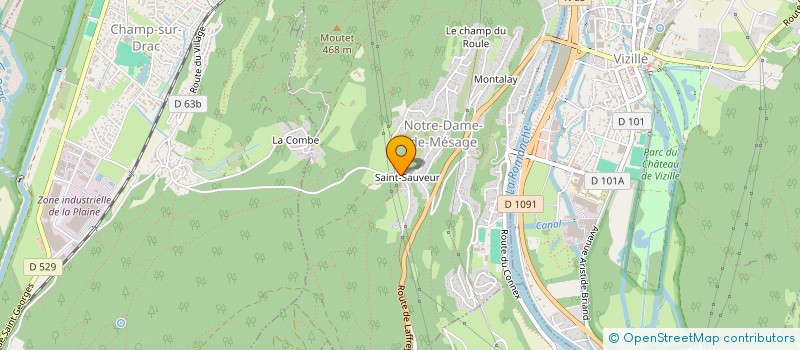 localisation de l'entreprise PETALES DE MIEL  NOTRE-DAME-DE-MESAGE