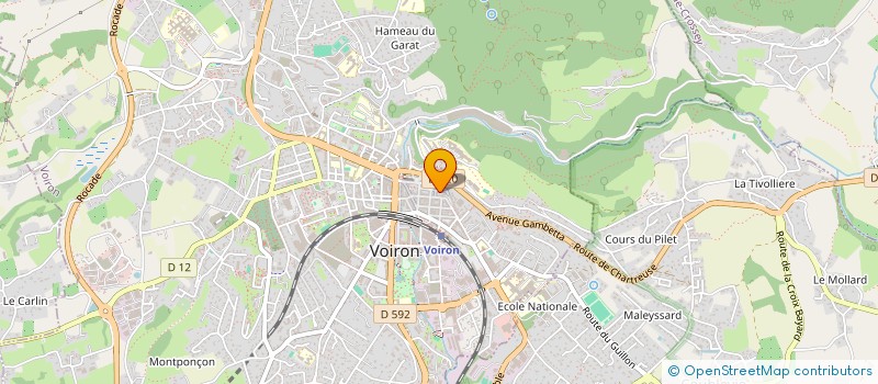 localisation de l'entreprise PETALES DU MONDE  VOIRON