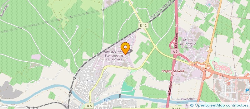 localisation de l'entreprise PETALES ET PETITS PAS  RIVESALTES