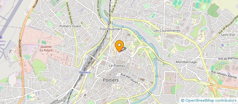 localisation de l'entreprise PETANK SPORT EVOLUTION - ST JULIEN L'ARS - GRAND POITIERS  POITIERS