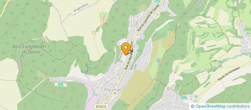 localisation de l'entreprise PETANQUE ALGRANGEOISE  ALGRANGE