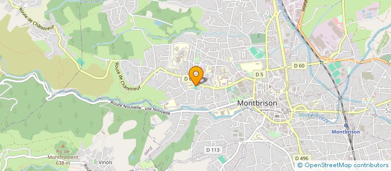 localisation de l'entreprise PETANQUE AMICALE DE BEAUREGARD  MONTBRISON