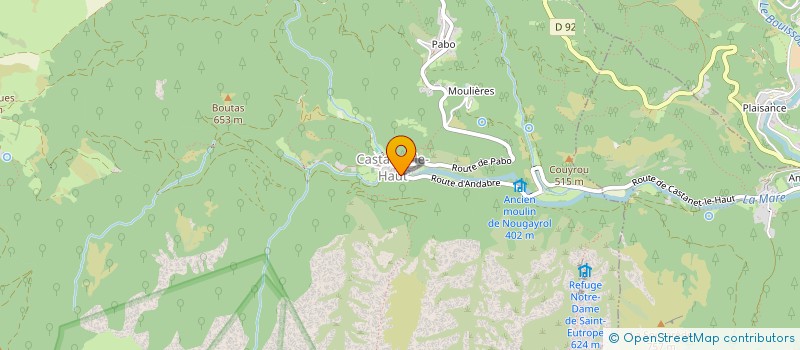 localisation de l'entreprise PETANQUE ANDABRAISE  ROSIS