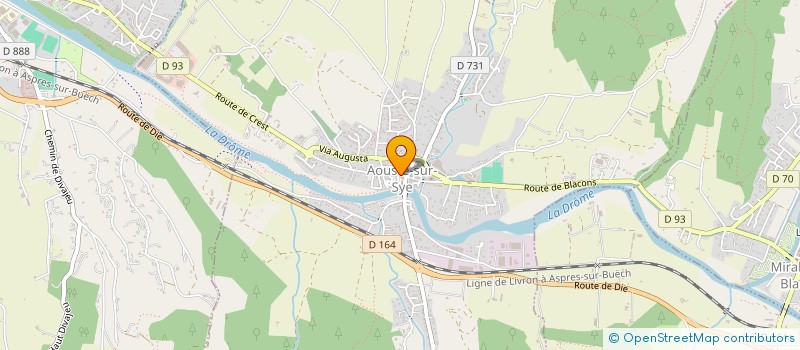 localisation de l'entreprise PETANQUE AOUSTOISE  AOUSTE-SUR-SYE