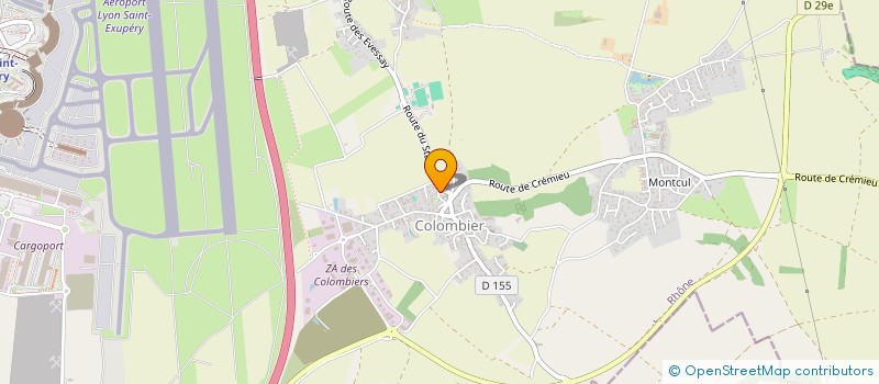 localisation de l'entreprise PETANQUE ASSOCIATIVE DE COLOMBIER SAUGNIEU (PACS)  COLOMBIER-SAUGNIEU