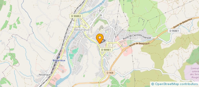 localisation de l'entreprise PETANQUE BEDARICIENNE - HAUTS CANTONS  BEDARIEUX