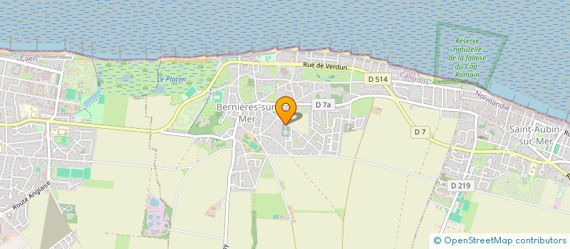 localisation de l'entreprise PETANQUE BERNIERAISE  BERNIERES-SUR-MER