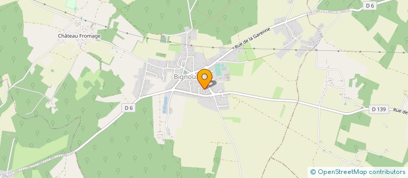 localisation de l'entreprise PETANQUE BIGNOLAISE  BIGNOUX