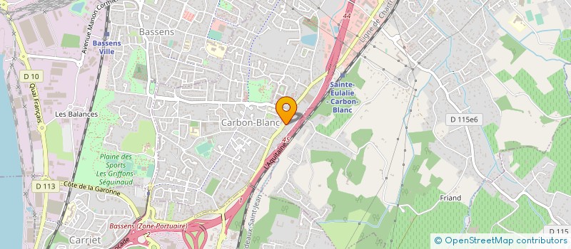 localisation de l'entreprise PETANQUE CARBON BLANAISE  CARBON-BLANC