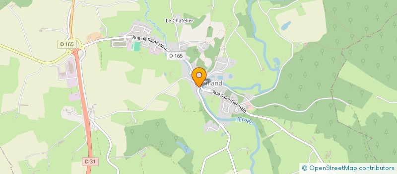 localisation de l'entreprise PETANQUE CHAILLANDAISE  CHAILLAND