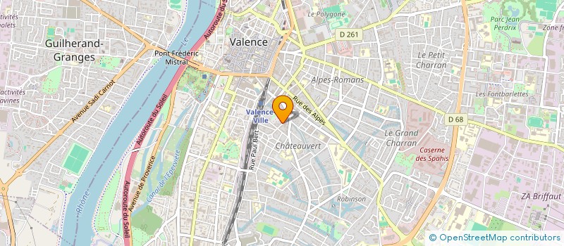 localisation de l'entreprise PETANQUE CHAMFORT ( EX CHATEAUVERT )  VALENCE