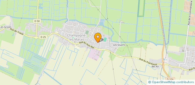 localisation de l'entreprise PETANQUE CHAMPAGNELAISE  CHAMPAGNE-LES-MARAIS