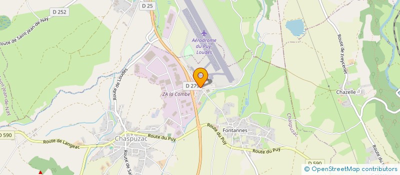 localisation de l'entreprise PETANQUE CHASPUZAC  CHASPUZAC