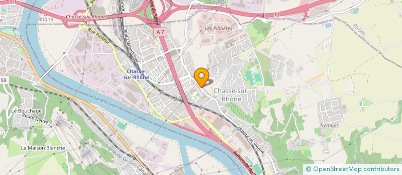 localisation de l'entreprise PETANQUE CLUB à CHASSE-SUR-RHONE
