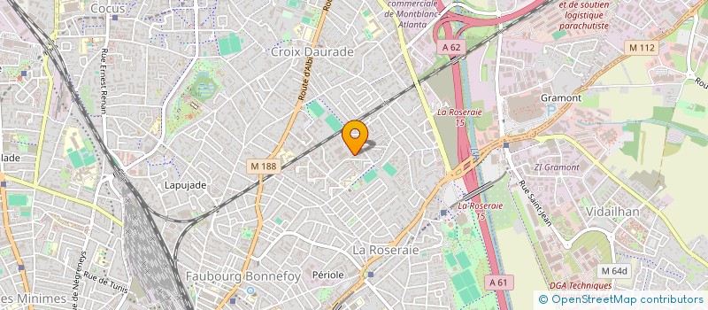localisation de l'entreprise PETANQUE CLUB AMOUROUX à TOULOUSE