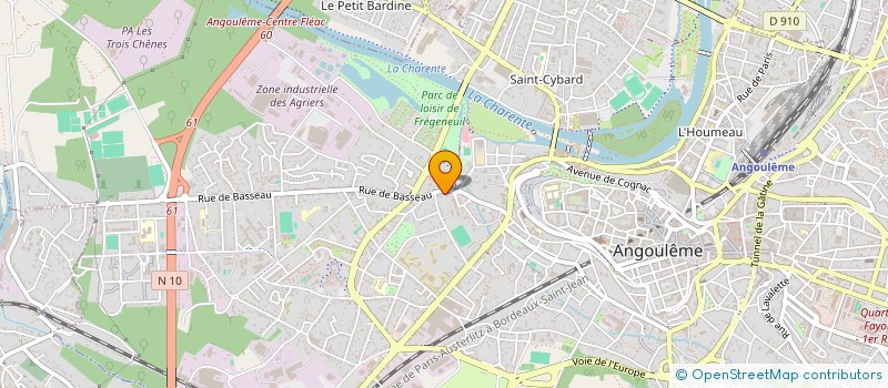 localisation de l'entreprise PETANQUE-CLUB ANGOULEME-SAINT CYBARD à ANGOULEME