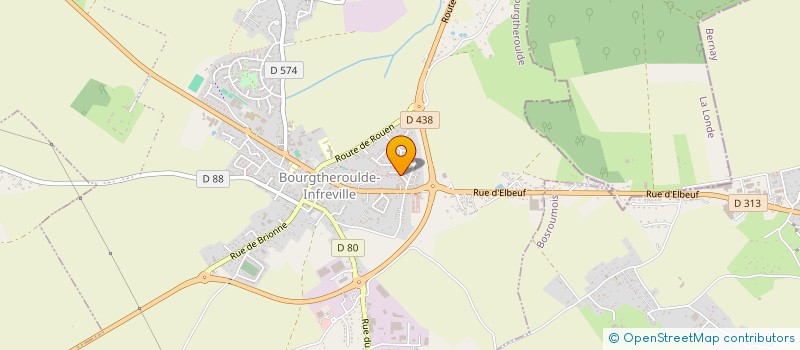 localisation de l'entreprise PETANQUE CLUB BOURGTHEROULDE INFREVILLE  GRAND BOURGTHEROULDE