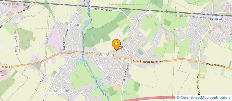 localisation de l'entreprise PETANQUE CLUB CHERENGEOIS  CHERENG