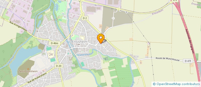 localisation de l'entreprise PETANQUE CLUB D'ENSISHEIM  ENSISHEIM