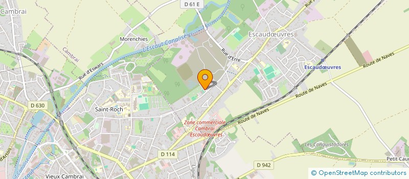 localisation de l'entreprise PETANQUE CLUB D'ESCAUDOEUVRES  ESCAUDUVRES