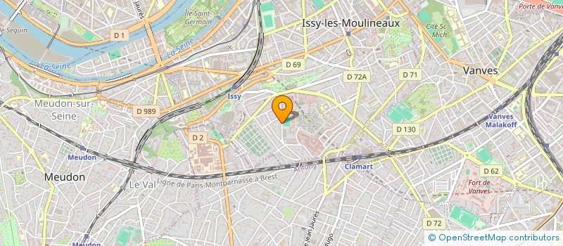localisation de l'entreprise PETANQUE CLUB D ISSY LES MOULINEAUX à ISSY-LES-MOULINEAUX