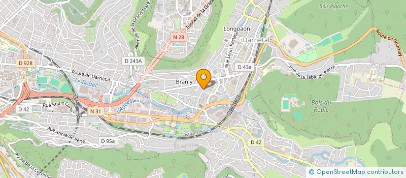 localisation de l'entreprise PETANQUE CLUB DARNETAL  DARNETAL