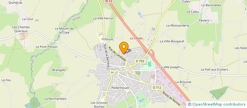 localisation de l'entreprise PETANQUE CLUB DE BROONS à BROONS