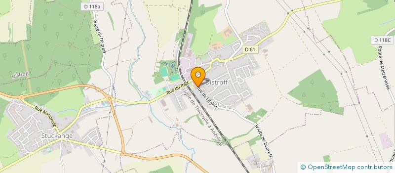 localisation de l'entreprise PETANQUE CLUB DE DISTROFF  DISTROFF