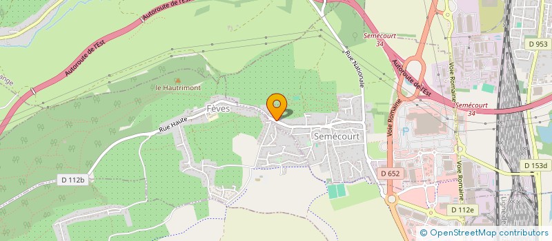 localisation de l'entreprise PETANQUE CLUB DE FEVES  SEMECOURT