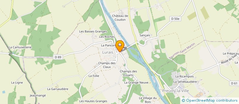 localisation de l'entreprise PETANQUE CLUB DE LURAIS à LURAIS