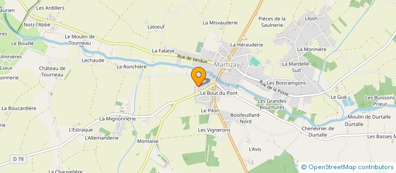 localisation de l'entreprise PETANQUE CLUB DE MARTIZAY à MARTIZAY