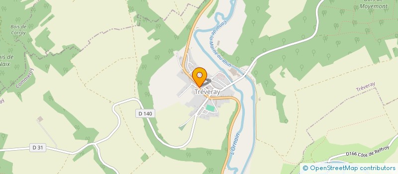 localisation de l'entreprise PETANQUE CLUB DE TREVERAY  TREVERAY