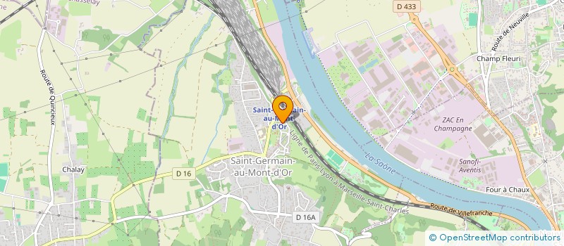 localisation de l'entreprise PETANQUE CLUB DES AMIS  SAINT-GERMAIN-AU-MONT-D'OR