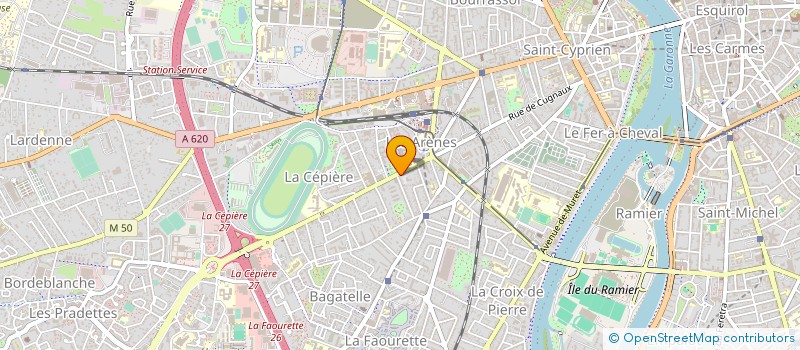 localisation de l'entreprise PETANQUE CLUB DU PECH ( LE MODERNE ) à TOULOUSE