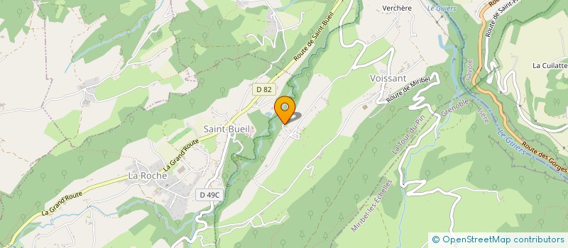 localisation de l'entreprise PETANQUE CLUB DU VAL D'AINAN  SAINT-GEOIRE-EN-VALDAINE