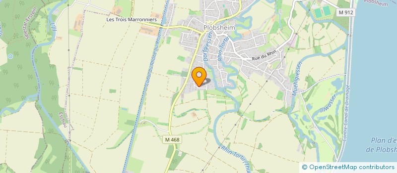 localisation de l'entreprise PETANQUE CLUB ESCHAU  PLOBSHEIM