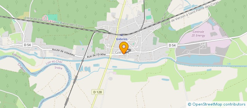 localisation de l'entreprise PETANQUE CLUB GIEVROISE  GIEVRES