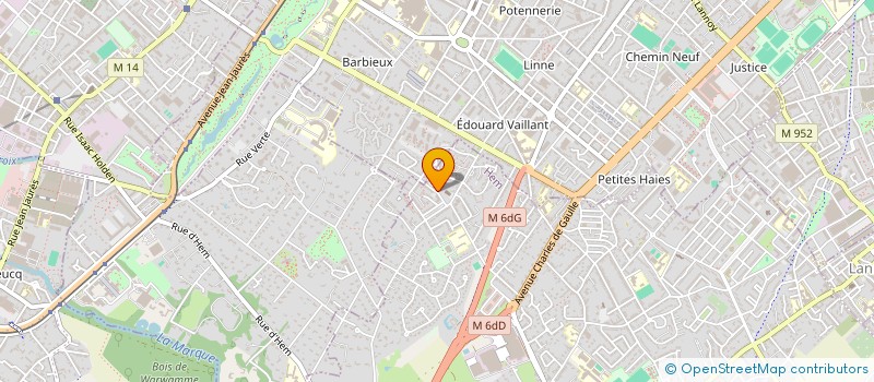 localisation de l'entreprise PETANQUE CLUB HEM à HEM