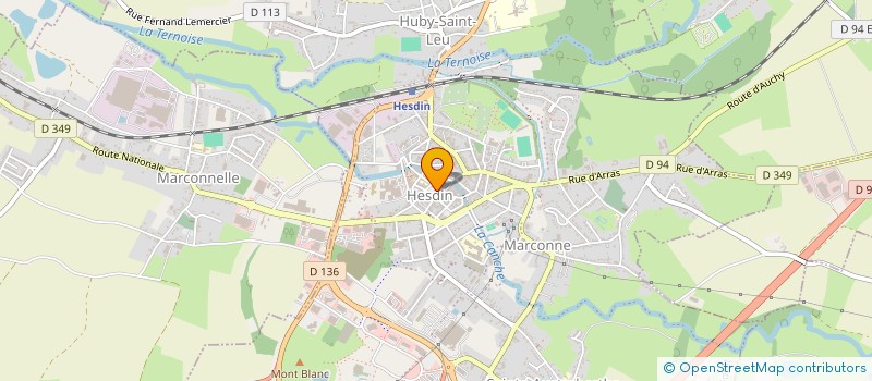 localisation de l'entreprise PETANQUE CLUB HESDINOIS  HESDIN-LA-FORET